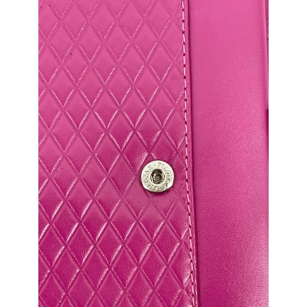 Filofax Personal Adelphi Deluxe Pink Leather Planner Organizer Binder Snap